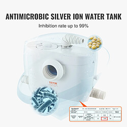 Acheter VEVOR Pompe macératrice eaux usées sanitaire évier 700 W avec 3 entrées d'eau