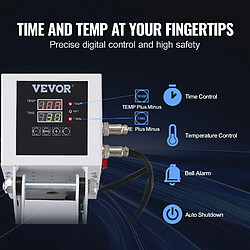 Acheter Vevor Presse a Chaud 38 x 38 cm, Machine de Sublimation Textile 1200 W Chauffage Rapide, Presse a Chaleur Transfert par Sublimation, Numerique et Industrielle, pour T-shirts/Sacs/Oreillers, Blanc