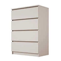 3XELIVING Commode 4 tiroirs, cachemire, 70 x 39 x 101 cm