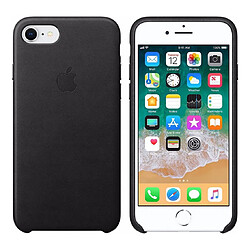 Acheter Coque en cuir pour Apple iPhone SE (2022 / 2020) / 8 / 7 - Noir