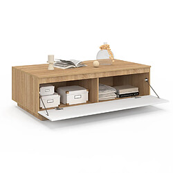 Idmarket TABLE BASSE TOMI B/BL