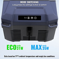 Vevor Réfrigérateur portable 9L, 12/24V CC/CA, zone unique -20/20°C, camping/bateau pas cher