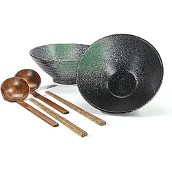 Vendos85 Bol à ramen japonais en porcelaine 1000 ml noir