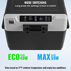 Vevor Réfrigérateur 60L 12V, roulettes, zone unique, -20/20°C, camping extérieur pas cher