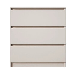 3XELIVING Commode 3 tiroirs, Cachemire, 70 x 39 x 79 cm