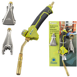 MEVA Brûleur à gaz pour soudage de tuyaux, GPL, SET, 3 buses, 2 kW
