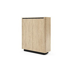 3XELIVING Commode en chêne de Crémone, 113,2 x 133,1 x 38,1 cm