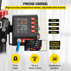 Vevor Presse a Chaud 10 en 1 Machine de Sublimation de Transfert 30x38 cm Machine de Presse a Chaud Rouge Numerique LCD 1000 W Transfert Efficace pour T-Shirt Chapeau Casquette Tasse Assiette Stylo pas cher