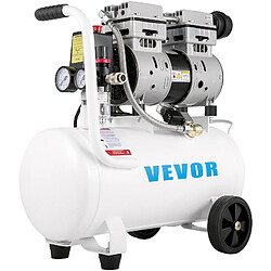 Vevor Compresseur air sans huile 25L horizontal, faible bruit, moteur cuivre