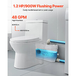 Avis VEVOR Pompe de Macération Toilettes 900 W 180 L/min Hauteur de Refoulement 12 m