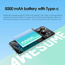 Oukitel Smartphone Itel A70 12Go+256Go Pas Cher Écran 6.6" 5000mAh Android 13 Débloqué Telephone