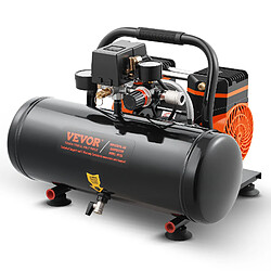 Vevor Compresseur air sans huile 8L, 860W, 2,5CFM à 8 bar, silencieux