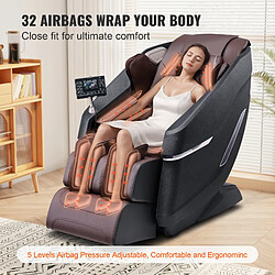 VEVOR Fauteuil de Massage Complet du Corps Masseur Shiatsu Inclinable Piste SL pas cher