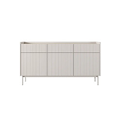 3XELIVING Commode : 3 Tiroirs, 3 Portes, Cachemire, 153 X 82.2 X 38cm