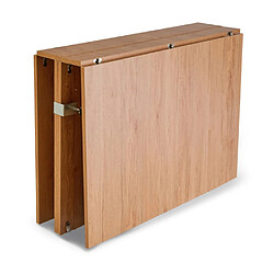 Paris Prix Table Console Extensible Effet Bois Troy 100-300cm Chêne Clair