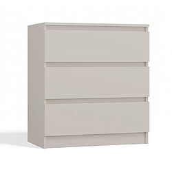 3XELIVING Commode : 3 Tiroirs, Cachemire, 40 X 75 X 70 Cm