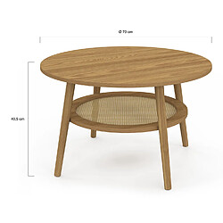 Acheter Idmarket TABLE BASSE HANAE RONDE
