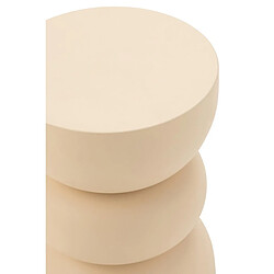 Paris Prix Table d'Apppoint Design en Métal Lise 43cm Beige