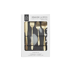 Paris Prix Ménagère 16 Pièces Inox Home 21cm Or