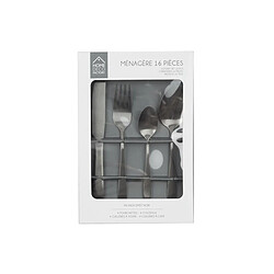 Paris Prix Ménagère 16 Pièces Inox Home 21cm Noir