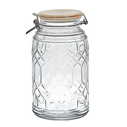 Paris Prix Bocal de Conservation Bambou 2,3L Transparent