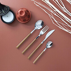 Paris Prix Ménagère 16 Pièces Effet Bois 25cm Marron