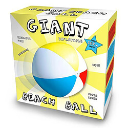 Ballon de plage géant - WIKI - PVC - Diamètre 107 cm - Multicolore - Adulte