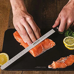 Couteau à saumon 29cm inox/noir - 284004 - ARCOS pas cher