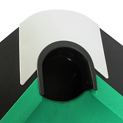 Acheter Play4Fun Billard Américain avec Retour de Boules Automatique et Accessoires, 220 x 123 x 80 cm - Noir et Tapis Vert
