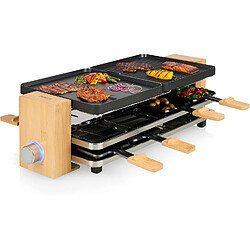 Raclette Princess Pure 8 1300 W Noir & Bambou