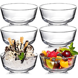 Vendos85 6 Bols en verre transparents – polyvalents et durables