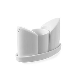 Ménagère porcelaine Poivre sel et cure-dents 125x54x(H)90 mm - Lot de 48 - Hendi
