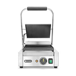 Grill de contact - modèle simple dessus et dessous rainurés 230V/1800W - Hendi