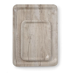 Plateau de Service en mélamine avec imprimé bois 240x340mm - Hendi