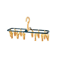 Generic Home Porte-vêtements pliable rotatif pour sous-vêtements avec épingles