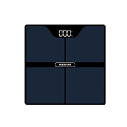 Pèse-personne Électronique Bluetooth LCD Noir - Verre Trempé, 180 kg