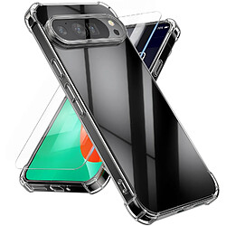Coque Silicone Transparente Angles Renforces + Verre Trempe Pour Google Pixel 10 Little Boutik©