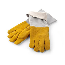 Gants Barbecue en Cuir Résistants à la Chaleur - 2 Pièces - (L)460mm - Hendi