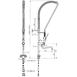 Robinet avec douchette - Hendi