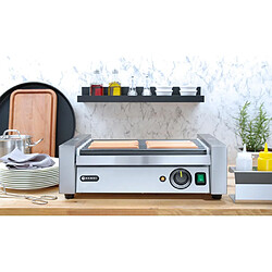 Grill roulant pour saucisses - Une zone 7 rouleaux 230V/740W - Hendi pas cher