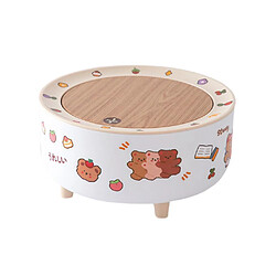 Generic Home Poubelle multifonction dessin animé avec couvercle à presse