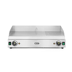 Grill rainuré 1/3 Profi Line 2/3 lisse 1/3 rainuré 230V/3500W 720x530x(H)250 mm - Hendi