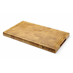 Planche de présentation en chêne, bois de bout, 325x265x(H)30mm - Hendi