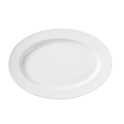 Plat ovale porcelaine simple 340x240 mm - Lot de 6 - Hendi