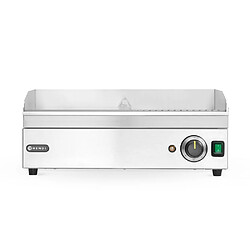 Plancha Moitié Rainurée Kitchen Line 220-240V/2400W 527x404x(H)233mm - Hendi