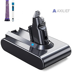 AXILIEF 21.6V 5.0Ah Batterie pour Dyson V6 DC62 DC58 DC59 DC61 DC72 DC74 SV03 SV05 SV06 SV07 SV09 Aspirateur