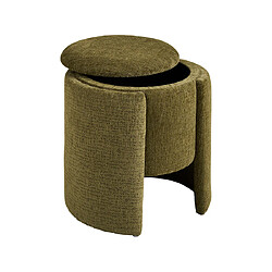 Acheter Lisa Design Joe - pouf avec rangement en velours texturé