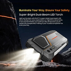 Smartphone robuste OSCAL PILOT 1, 6 Go + 256 Go, écran HD+ de 6,67 pouces, appareil photo 50 MP, batterie 15000 mAh, NFC,noir