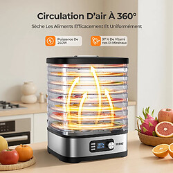 Avis Deshydrateur alimentaire YASHE, 8 plateaux reglables