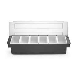 Boîte à ingrédients - 6 bacs Bar up 480x150x(H)100mm - Hendi